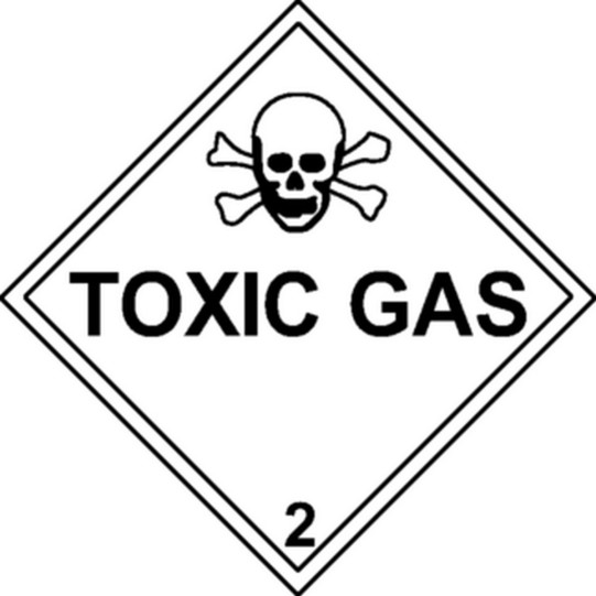 Roul. Etiq. transport Toxic Gas Classe 2