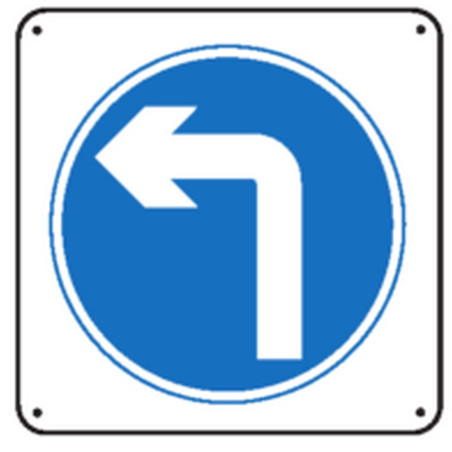 Obligation de tourner à gauche renforcé
