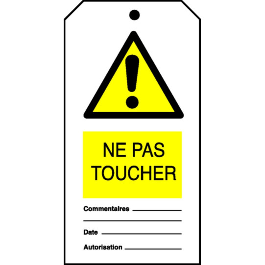 Ne pas toucher (Paquet de 10)