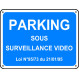 Parking sous surveillance vidéo Renforcé