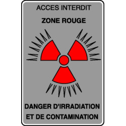 Accès interdit Danger d'irradiation et contamination