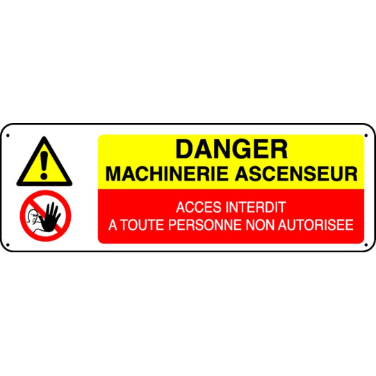 Danger Machinerie d'Ascenseur
