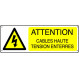 Attention Cables Haute Tension enterrés