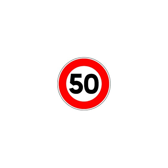 50 Km/h Vitesse limitée