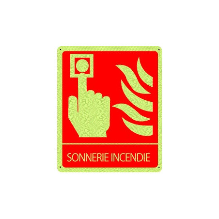Sonnerie Incendie Photoluminescent