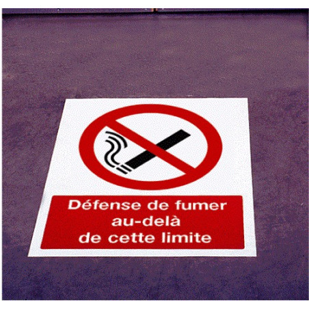 Défense de fumer au-delà de cette limite