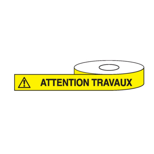 Attention Travaux Rubalise