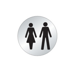 Homme/Femme Toilettes Picto (inox)