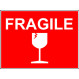 Etiquette Fragile avec verre 105x74mm (500)