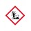 Danger milieu aquatique 46x46 mm Bande de 100 étiquettes
