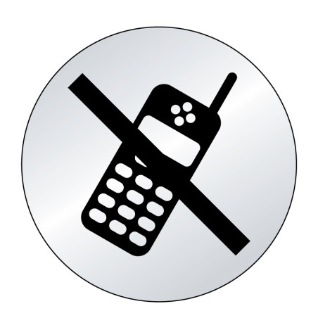 Téléphone portable interdit Picto (lnox)