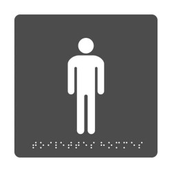 Toilettes Hommes + Braille