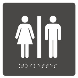 Toilettes Hommes/Femmes + Braille