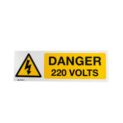 Panneau signalisation Danger 220 Volts