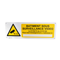 Panneau signalisation Batiment sous Surveillance Vidéo