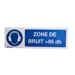 Panneau signalisation Zone de Bruit 85 db