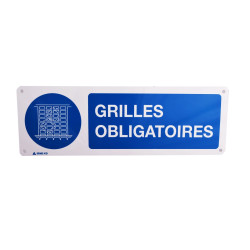 Panneau signalisation Grilles Obligatoires