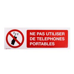Panneau signalisation Ne pas utiliser de téléphones portables