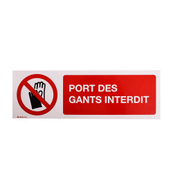 Panneau signalisation Port des Gants Interdit