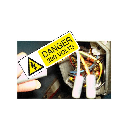 Panneau signalisation Danger 220 Volts