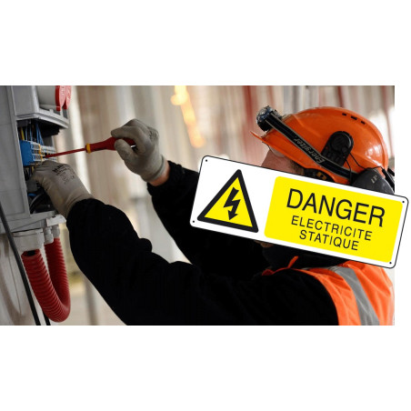 Panneau signalisation Danger Electricité Statique