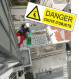 Panneau signalisation Danger Chute d'objets