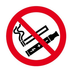 Panneau interdit de fumer et de vapoter Picto