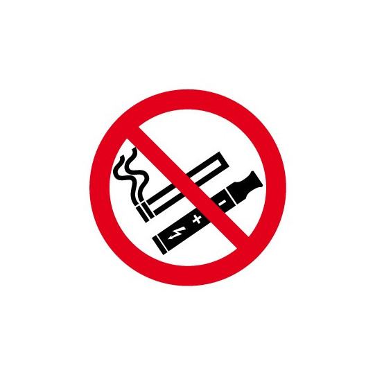 Panneau interdit de fumer et de vapoter Picto