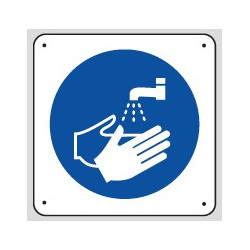 Panneau Lavez vos mains Picto