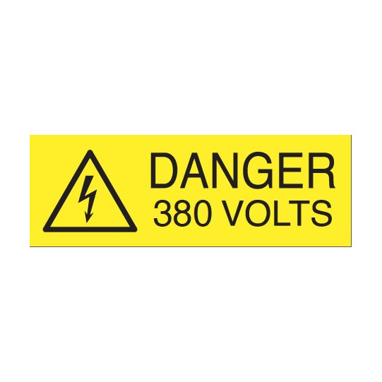 Pictogramme Danger 380 Volts Etiquettes