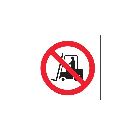 Panneau Chariots interdits Picto Etiquettes