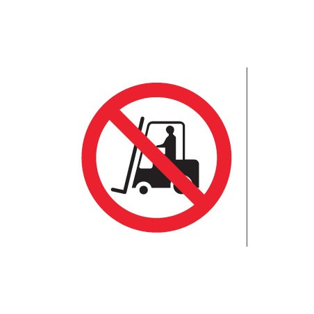 Panneau Chariots interdits Picto Etiquettes