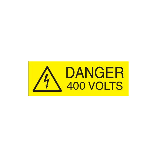 Danger 400 Volts Etiquettes