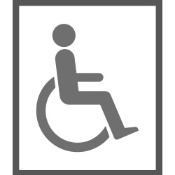 Pictogramme PMR Handicapé Pochoir