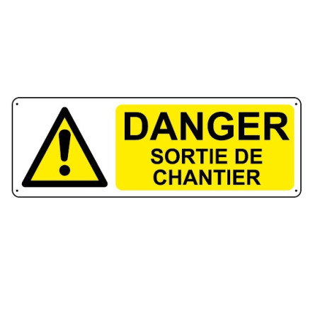 Panneau Danger Sortie de Chantier