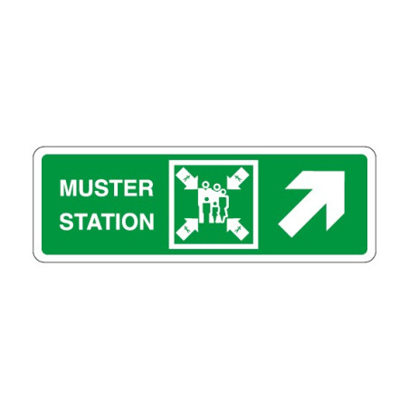 Panneau Muster Station (vers la droite en haut)