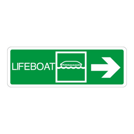 Panneau Lifeboat (vers la droite)