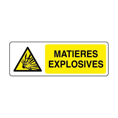 Panneau Matières Explosives