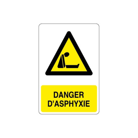 Panneau Danger d'Asphyxie