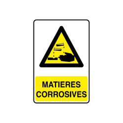 Panneau Matières corrosives
