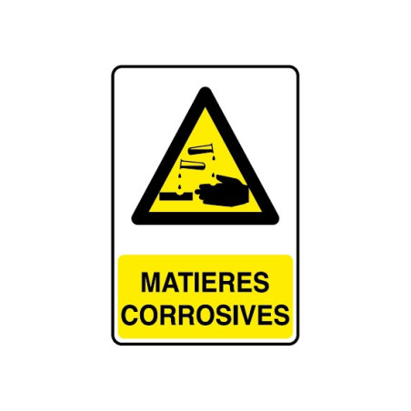 Panneau Matières corrosives