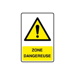 Panneau Zone Dangereuse