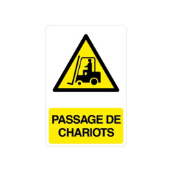 Panneau Passage de chariots