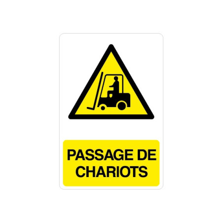 Panneau Passage de chariots